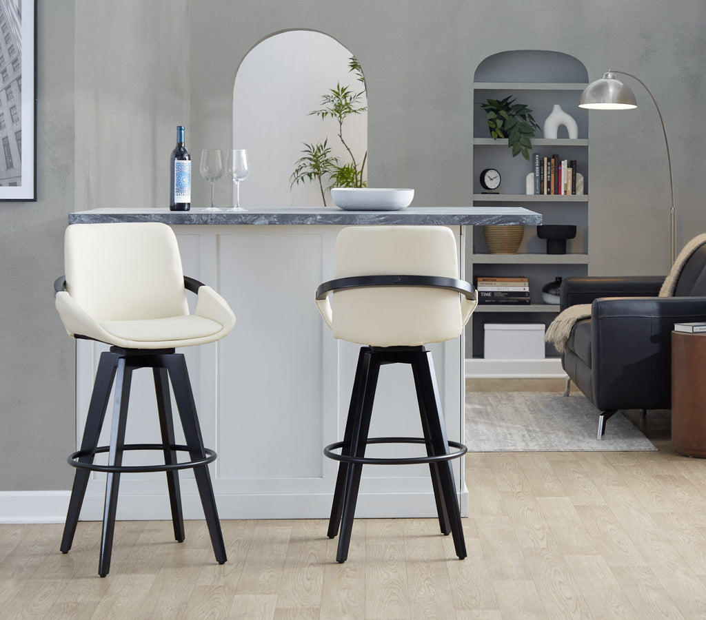 Set of 2 Contemporary Bar Chairs