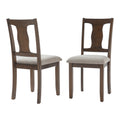 Set of 2 Mid-Century Upholstered Dining Chairs