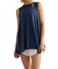 My Time Tunic Top In Midnight Navy