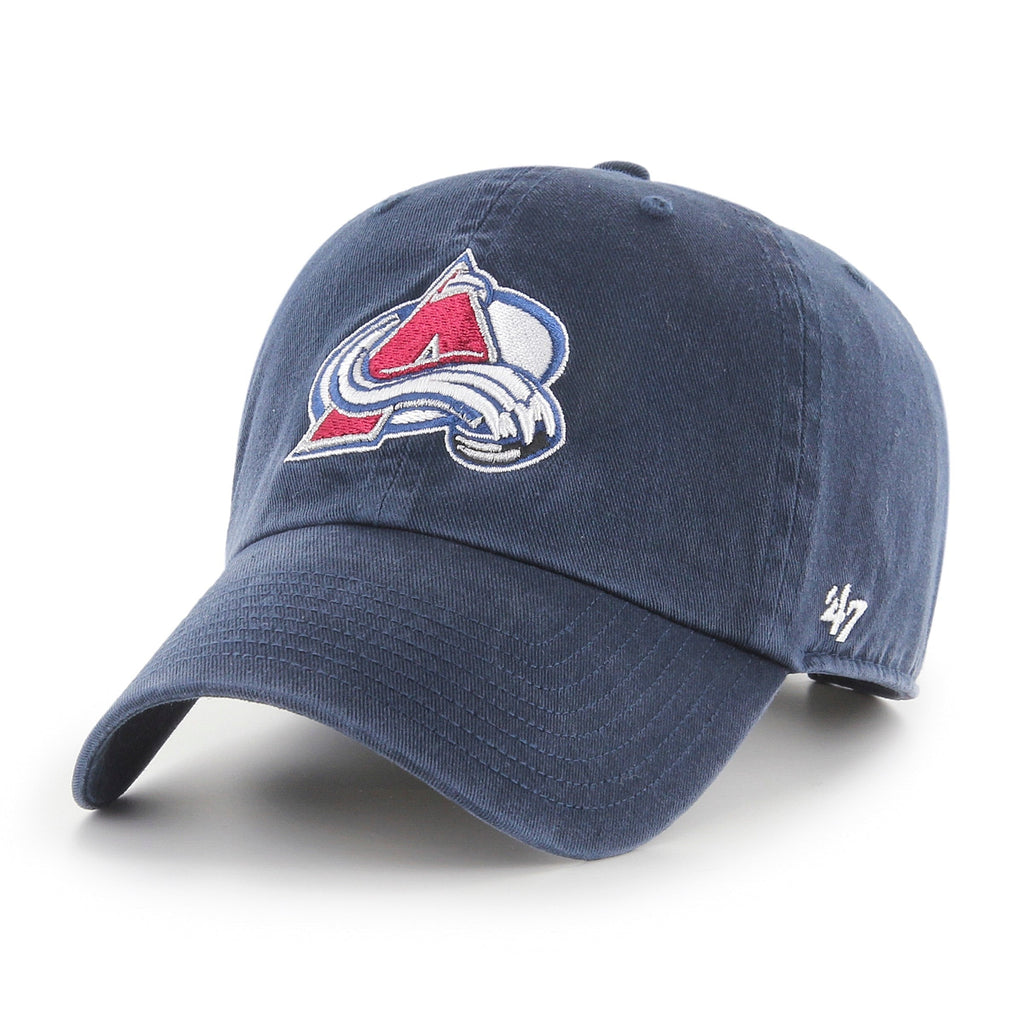 47 Brand Colorado Avalanche Clean Up Strapback Hat in Navy | Men