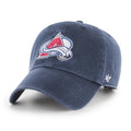 47 Brand Colorado Avalanche Clean Up Strapback Hat in Navy | Men