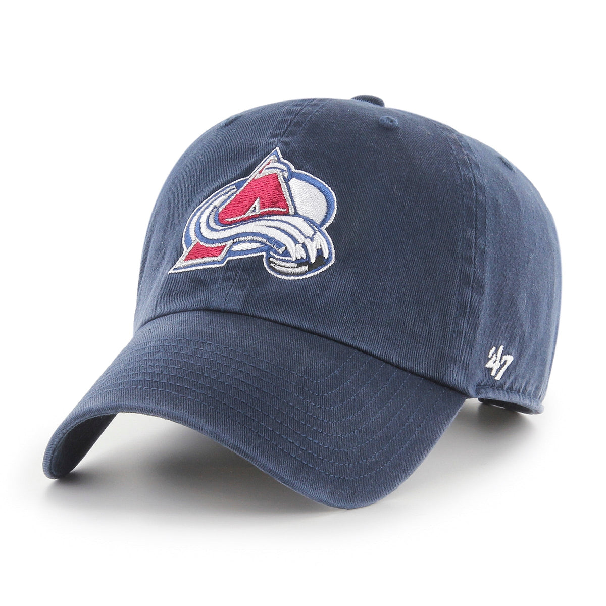 47 Brand Colorado Avalanche Clean Up Strapback Hat in Navy | Men