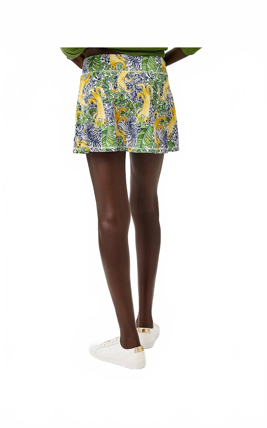 Upf 50+ Luxletic Aila Skort In Multi Lil Palm Prowl
