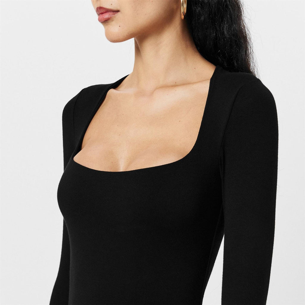 Naked Wardrobe Square Neck Sculpt Bodysuit