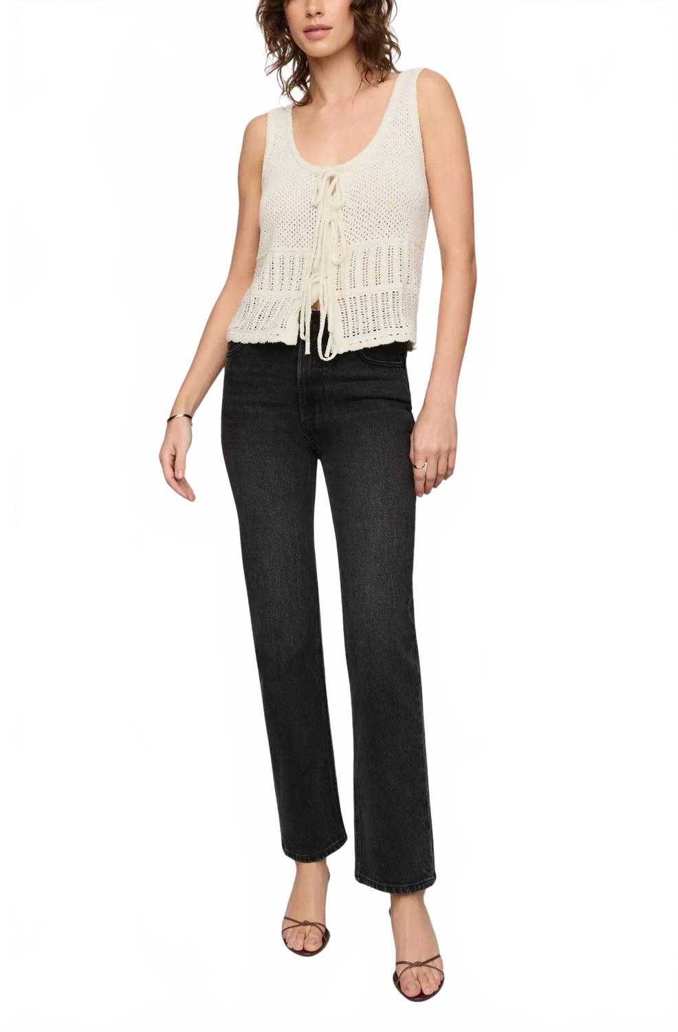 Solano Crochet Tank Top In Cloud