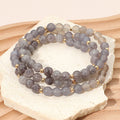 3PCS - Round Beaded Stretch Multi Layered Bracelets