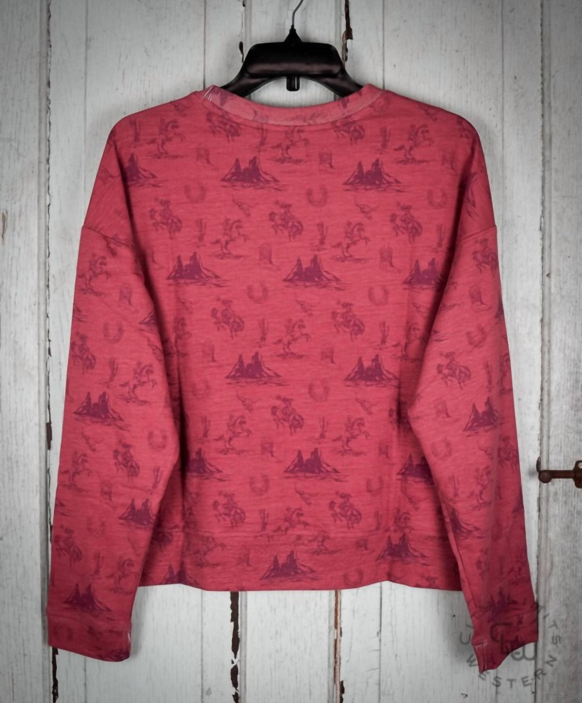 Conversational Pullover Sweatshirt In Rust