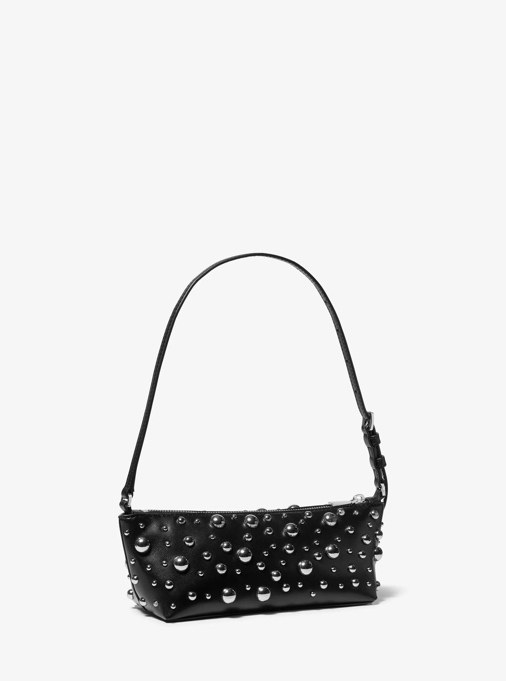Laila Small Studded Satin Pochette