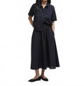 Elsie Linen Skirt In Black