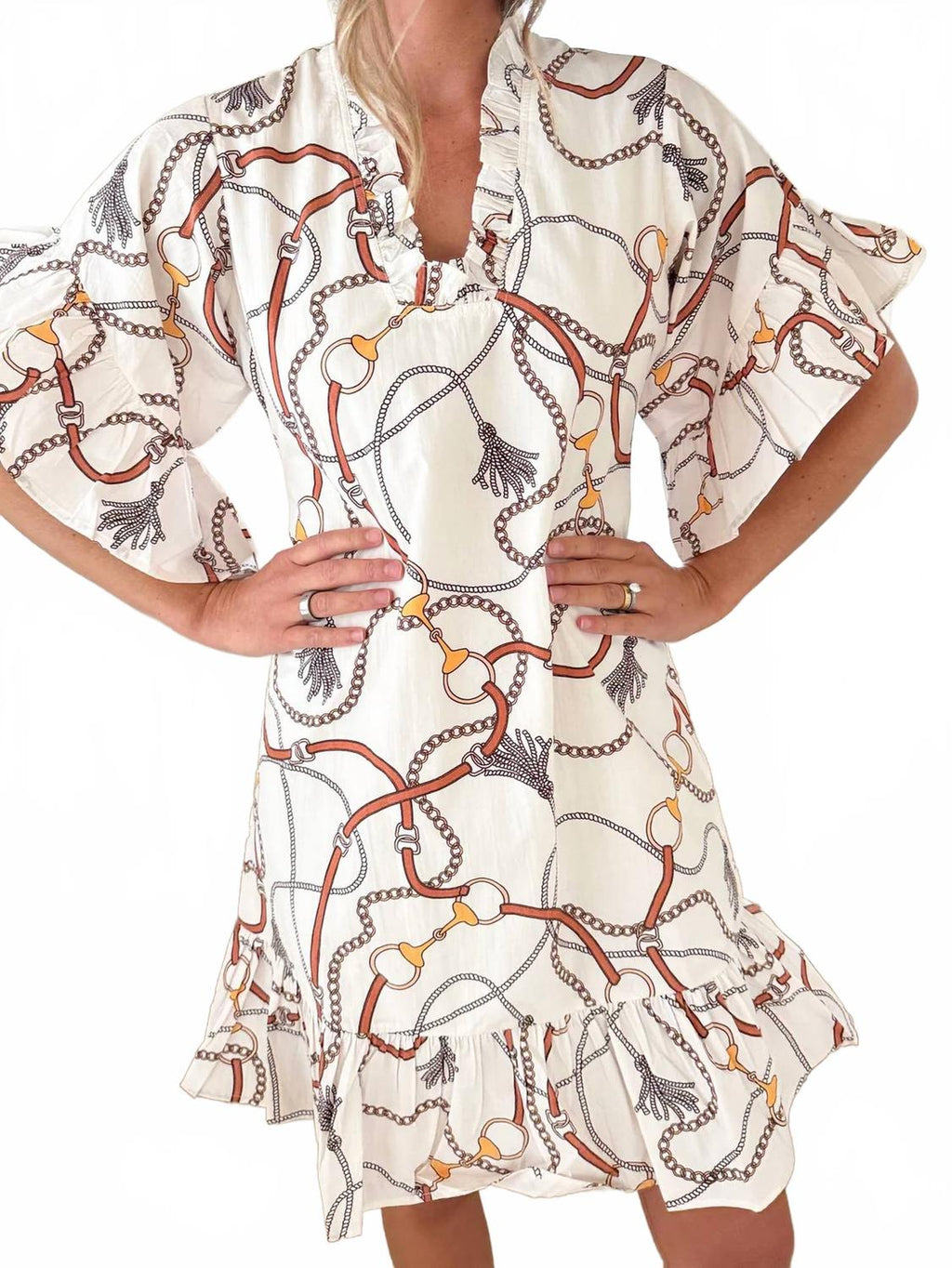 Soleil Mini Dress In Ivy Bits