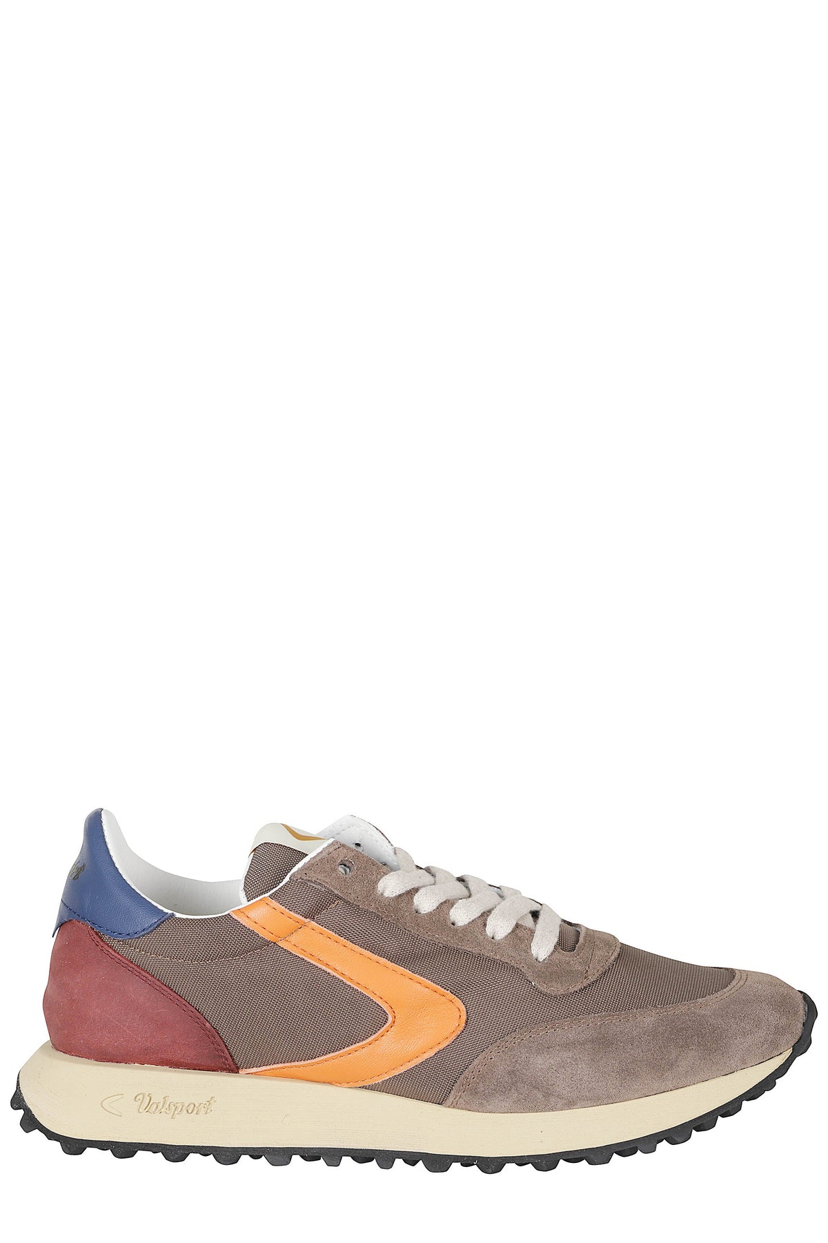 Taupe Vintage Nylon Suede Low-Top Sneakers