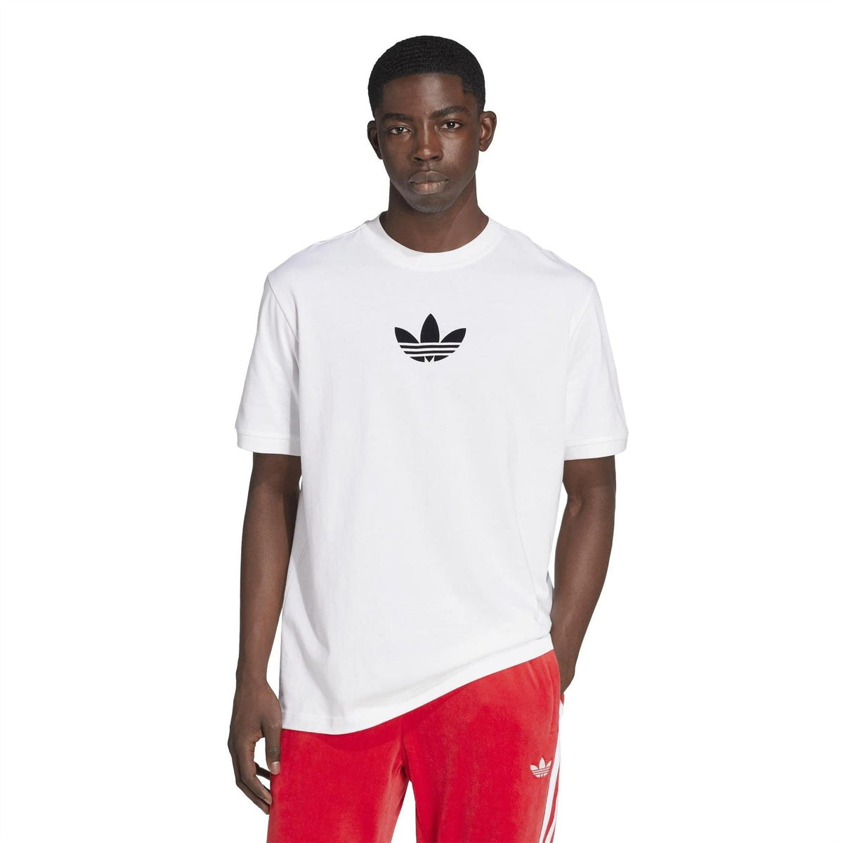 adidas Originals Adicolor Printed Logo Crew Neck Short Sleeve T-Shirt