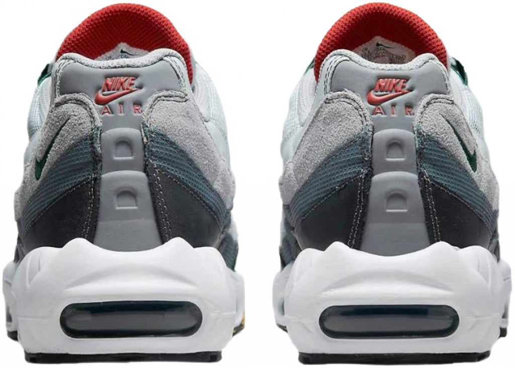 Men's Air Max 95 Essential Shoes In Pure Platinum/gorge Green