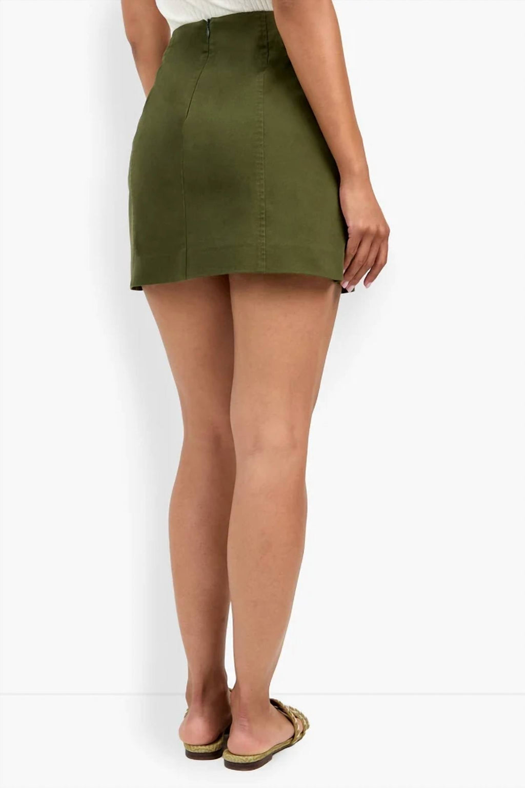 Laven Mini Skirt In Jungle Green