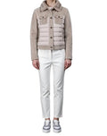 Two Chest Flap Pockets Jacket In Pearl