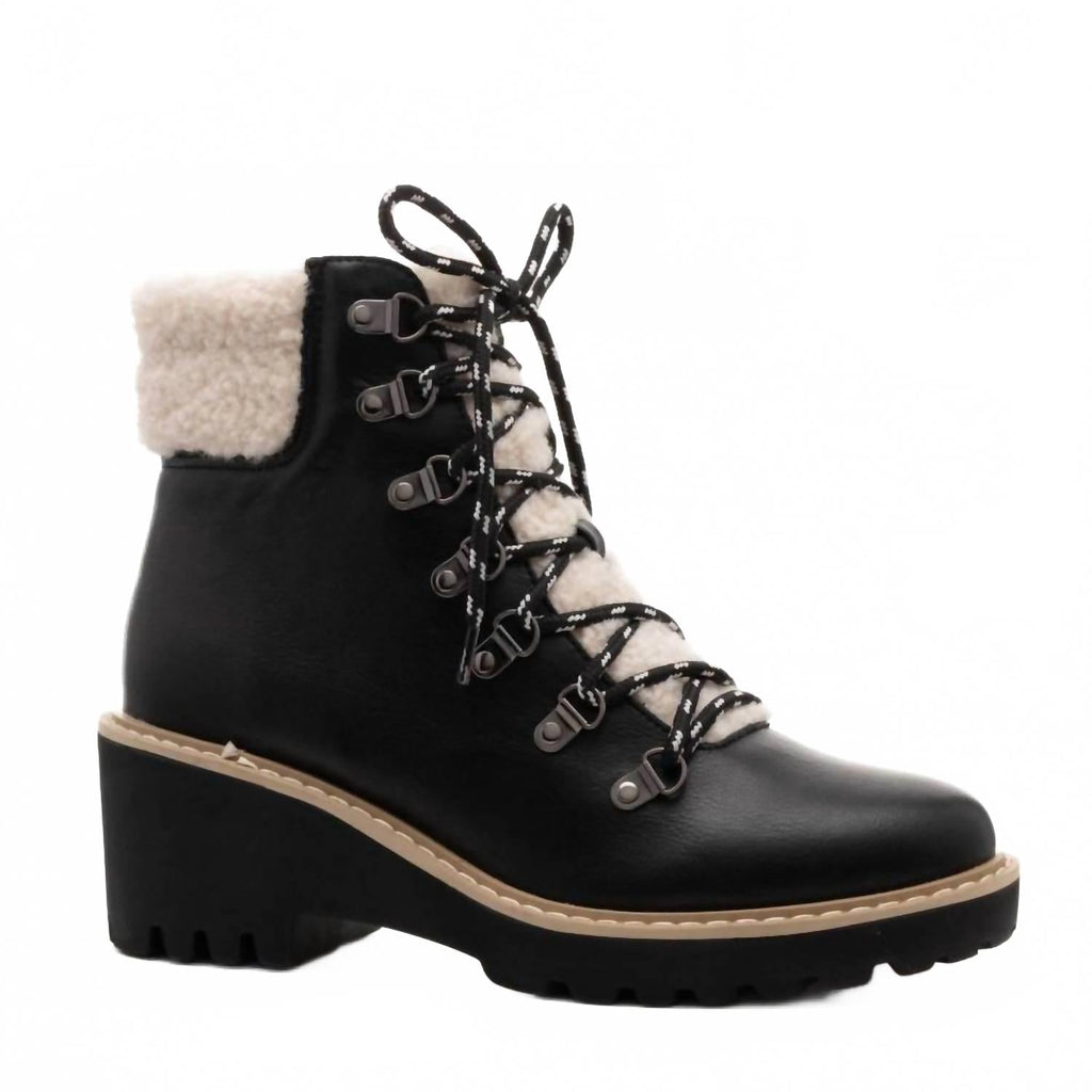 Women's Squad Boot In Black Smooth