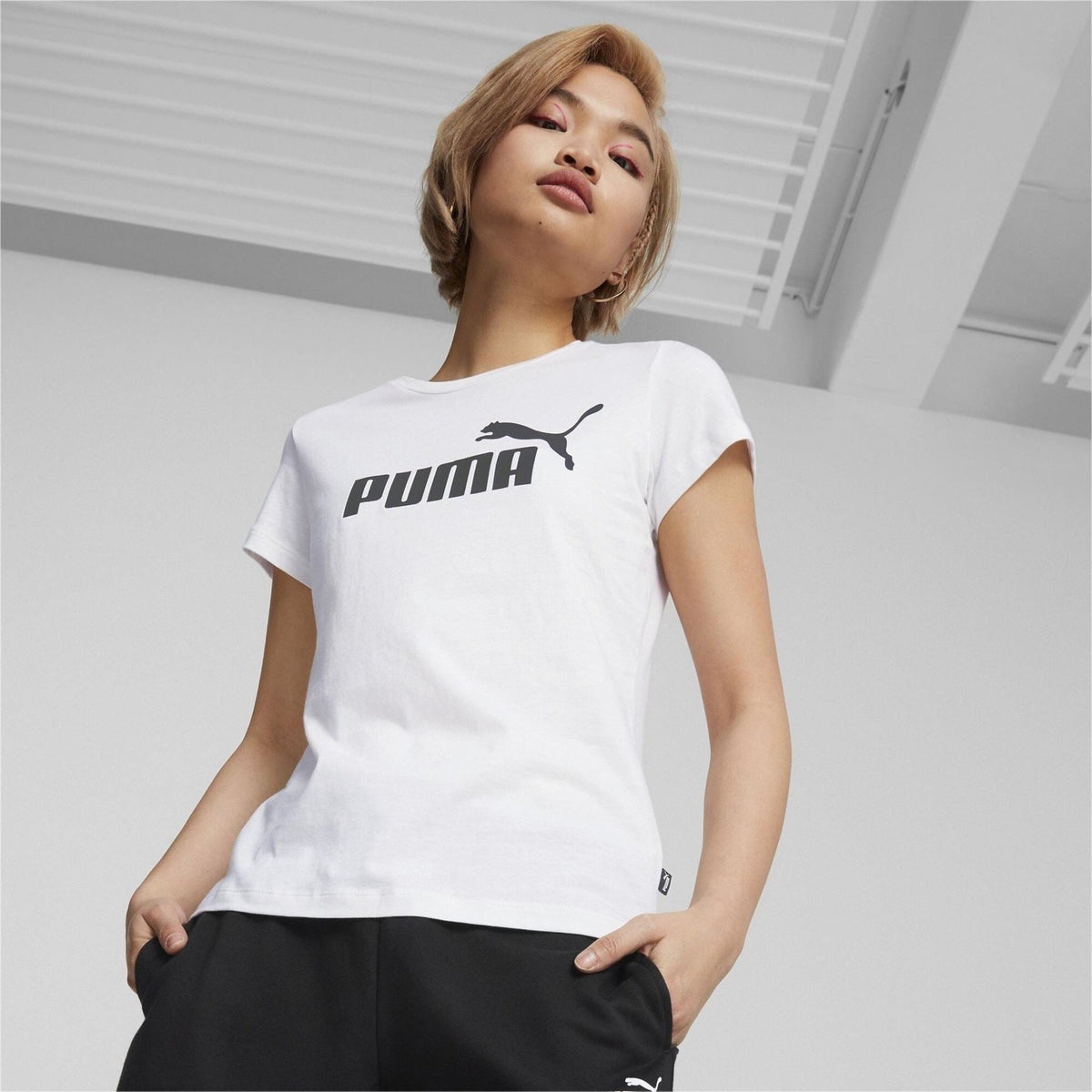 Puma No1 Logo Print Regular Fit T-Shirt