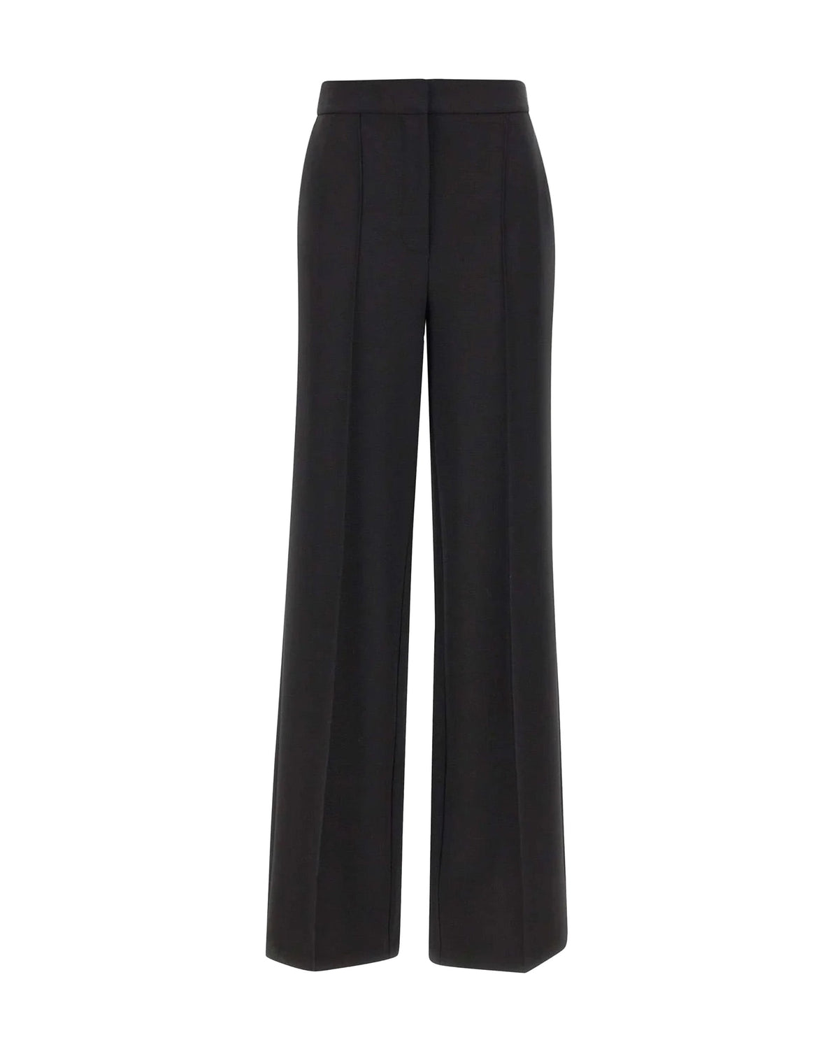 Black Lightweight Crêpe Palazzo Pants