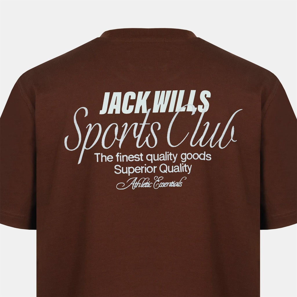 Jack Wills Script Mix Cotton Short Sleeve Oversized T Shirt