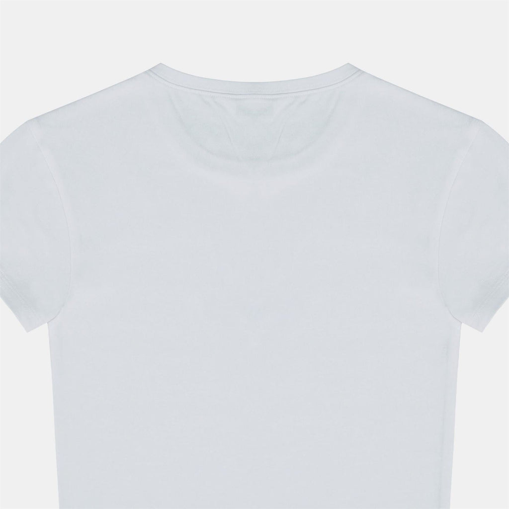 Jack Wills Graphic Cotton Short Sleeve Crew Neck Print Crop Top
