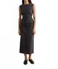 Dilby Midi Dress In Dark Grey