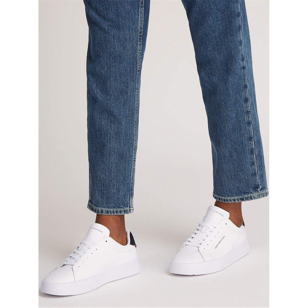 Tommy Hilfiger Leather Low Top Trainers