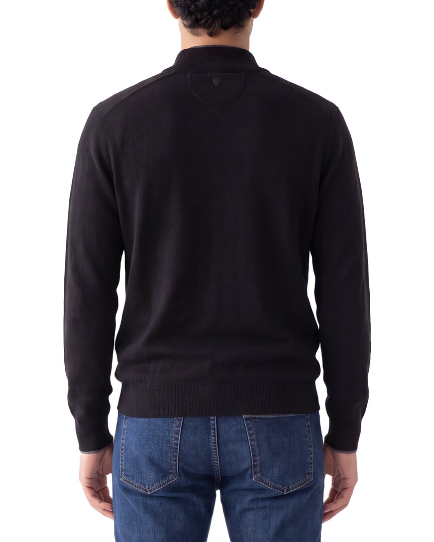 Raffi English Rib Wool-Blend 1/4-Zip Sweater