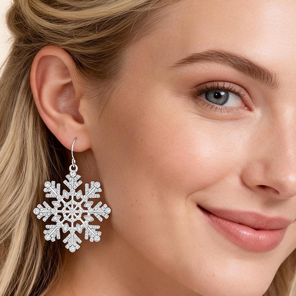 Snowflake Dangle Earrings