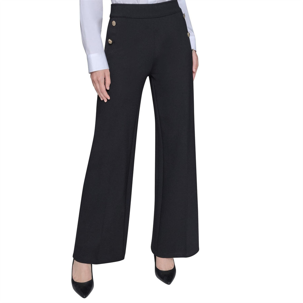 Karl Lagerfeld Womens Sportswear Wide Leg Trousers