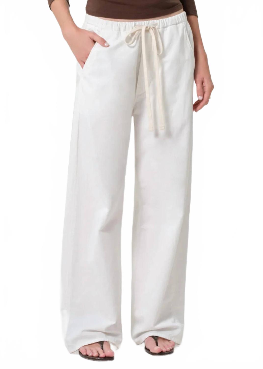 Aurora Wide Leg Pants In Cream