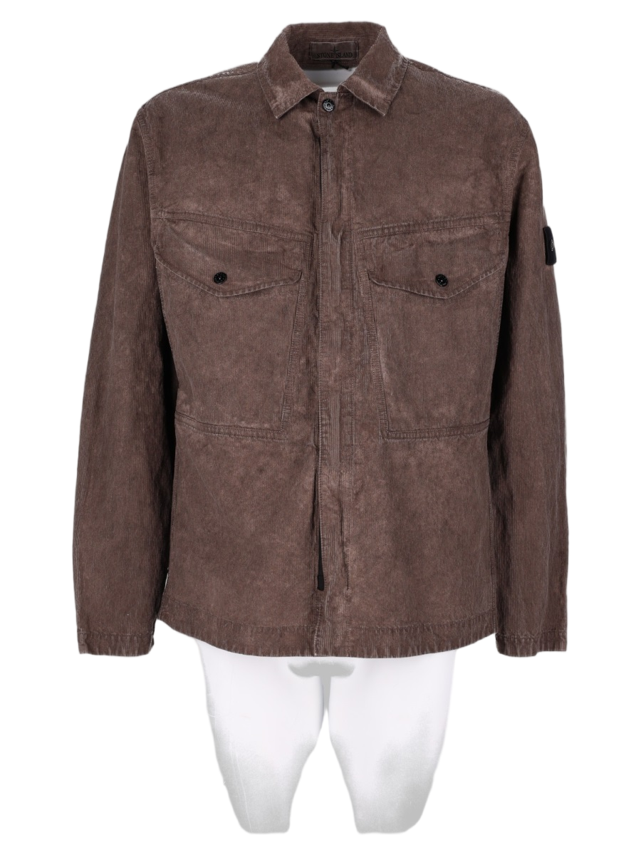 Corduroy Flap Pocket Cotton-Blend Overshirt