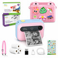 myFirst Insta 20 Bundle Kids Instant Print Camera 16MP Photos, FHD Video FREE Storage Case, 9 Thermal Paper, SD Card