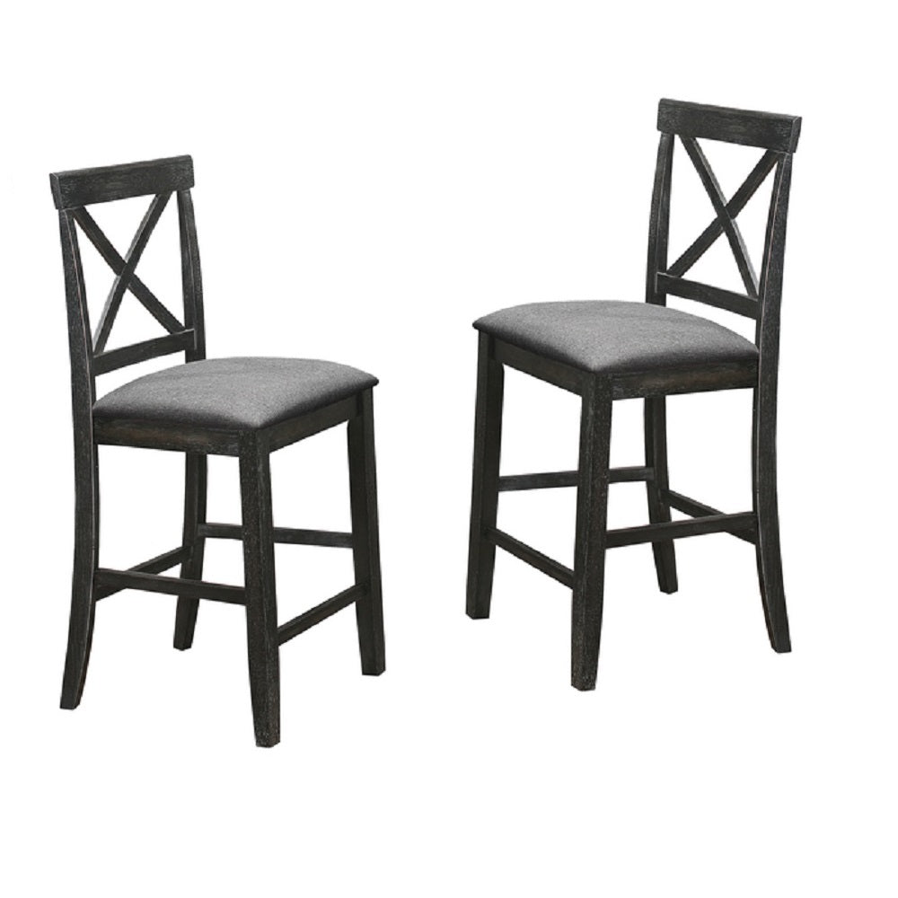 Modern Wooden Dining Chairs with X-Back Design