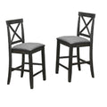Modern Wooden Dining Chairs with X-Back Design