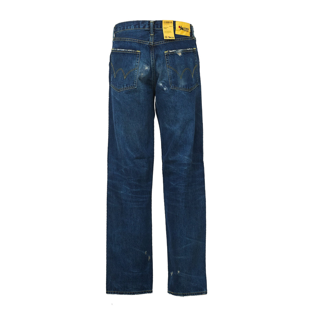 Loose Fit Distressed Denim Jeans