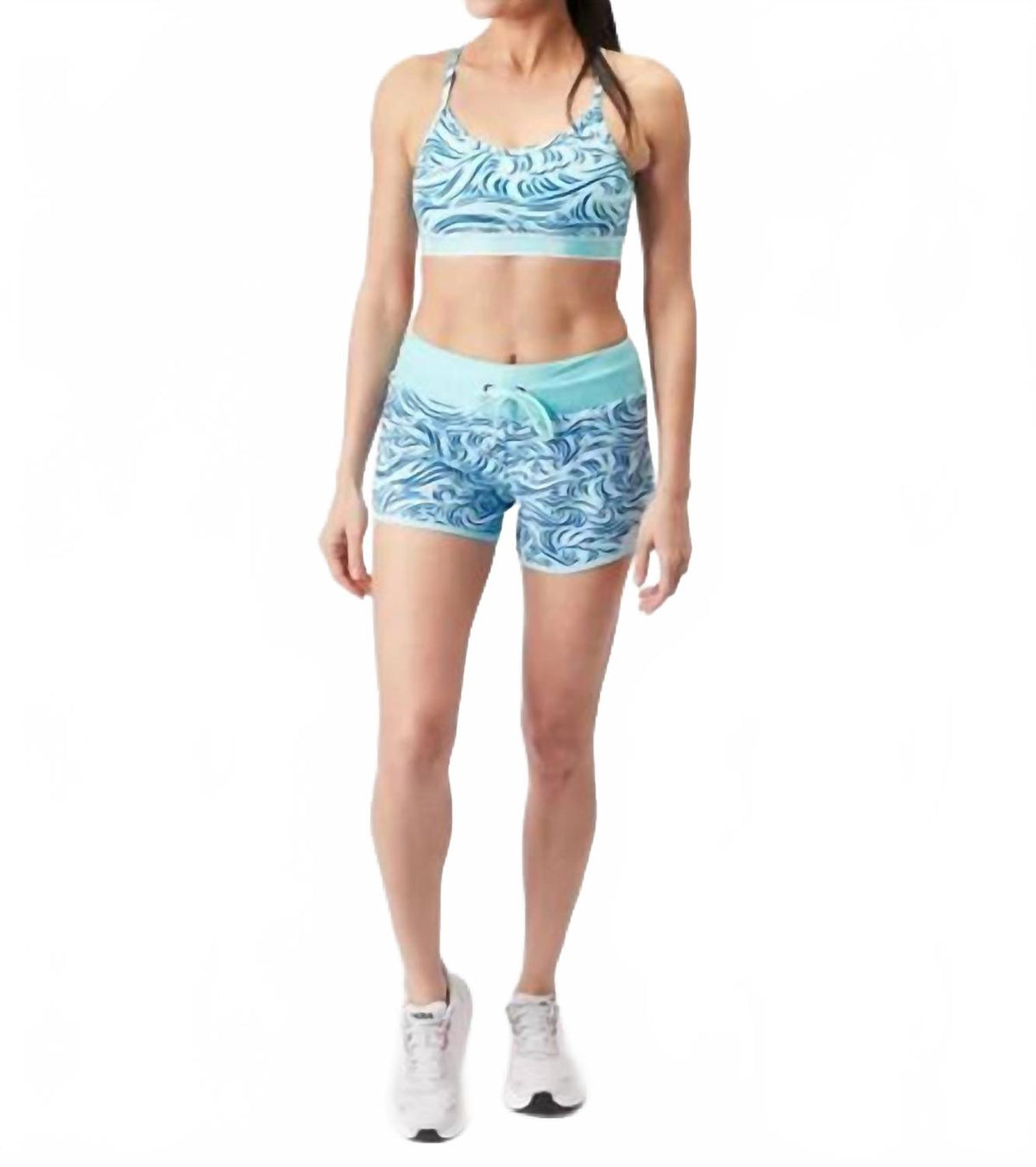 Women's Surf 'n Turf 4" Short In Waterspout Waves/blue