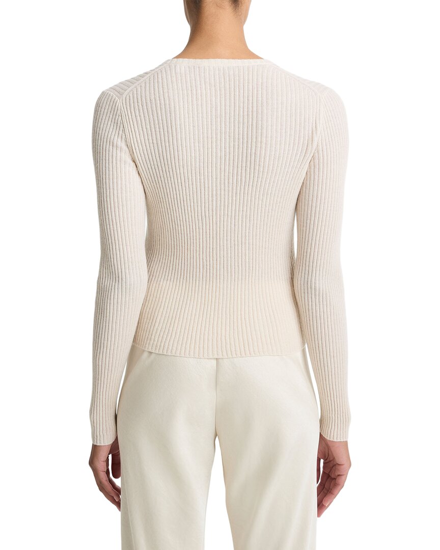 Vince Ribbed Cashmere & Silk-Blend Cardigan