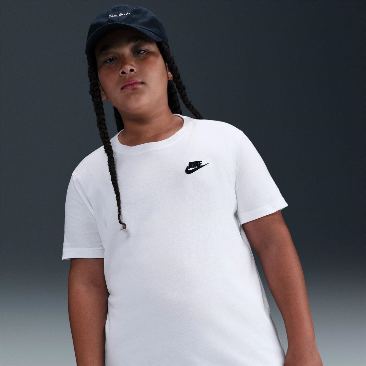 Nike Logo Print Crew Neck Short Sleeve Jersey T-Shirt