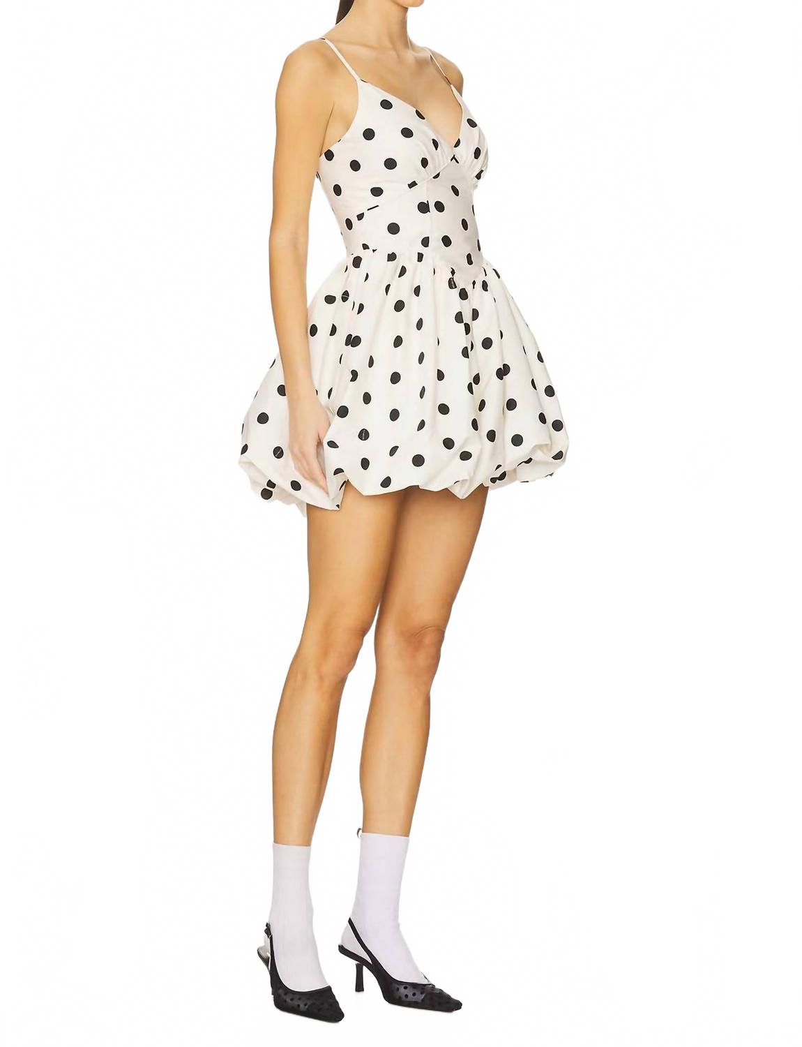 Apaline Mini Dress In Ivory/black