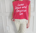 Loves Jesus And America Tank In Red