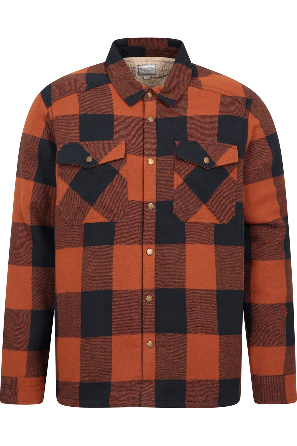 Mountain Warehouse Mens Pinn Flannel Borg Lined Shirt