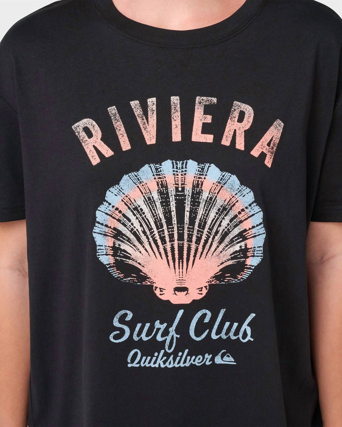 Riviera Short Sleeve Boyfriend T Shirt In Black