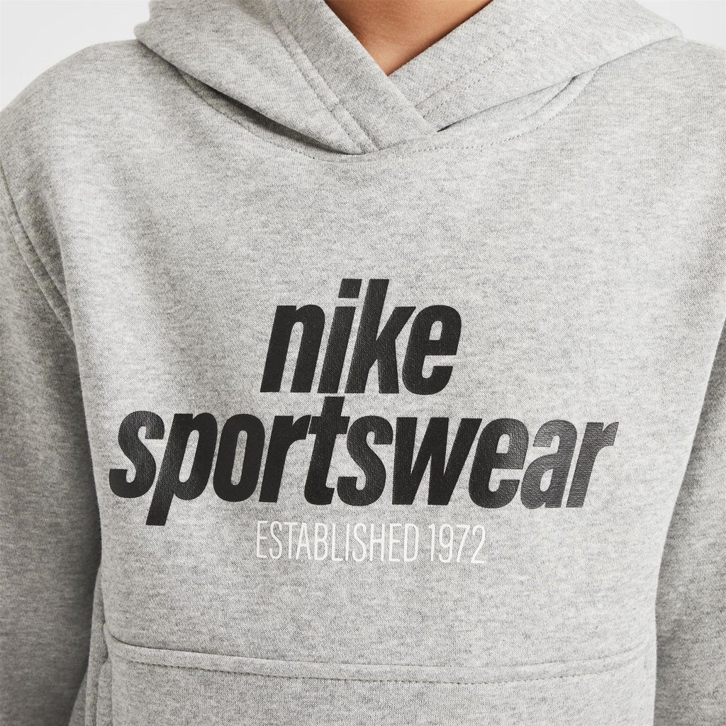 Nike Text Graphic Hooded Long Sleeve Sweatshirt