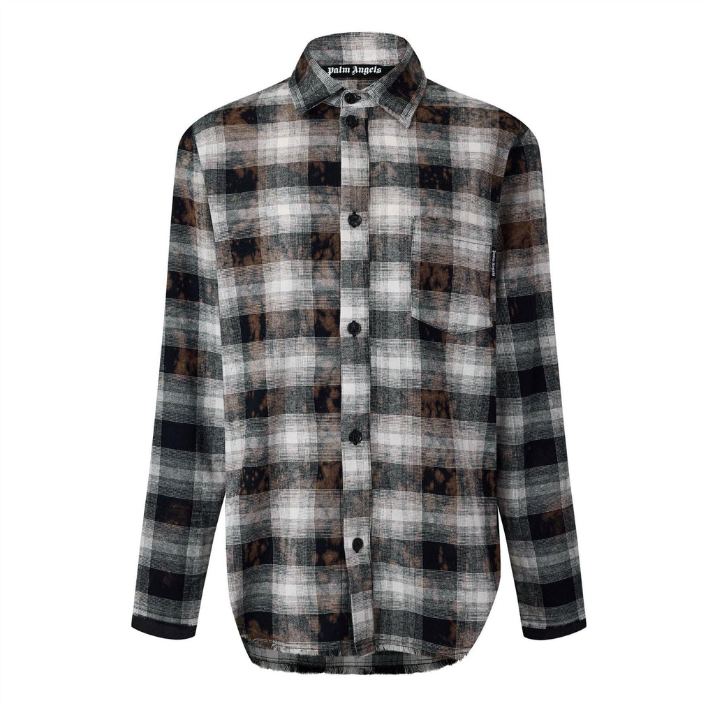 Palm Angels Collared Neck Long Sleeve Shirt
