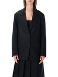 Two-Button Blazer with Notched Lapel