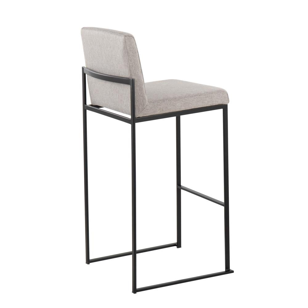 Modern Upholstered Bar Chairs with Padded Backrests