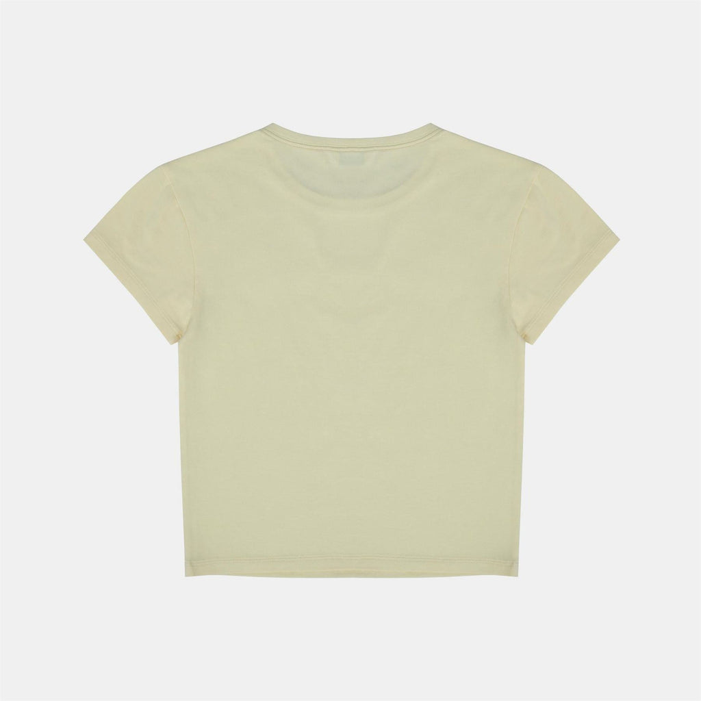 Jack Wills Graphic Cotton Short Sleeve Crew Neck Print Crop Top