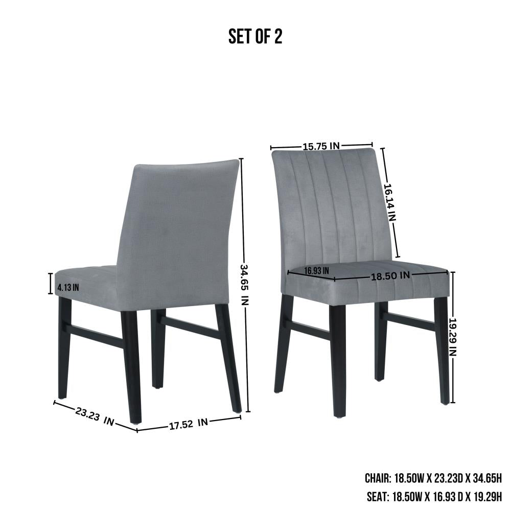 Contemporary Side Chairs with Padded Seating