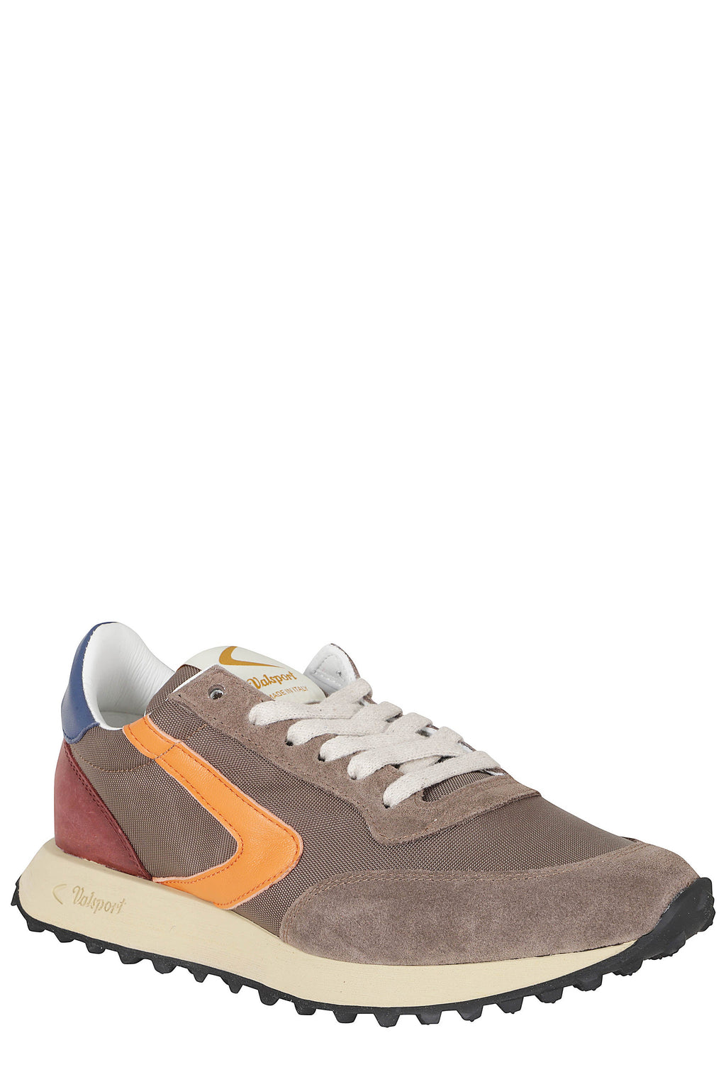 Taupe Vintage Nylon Suede Low-Top Sneakers