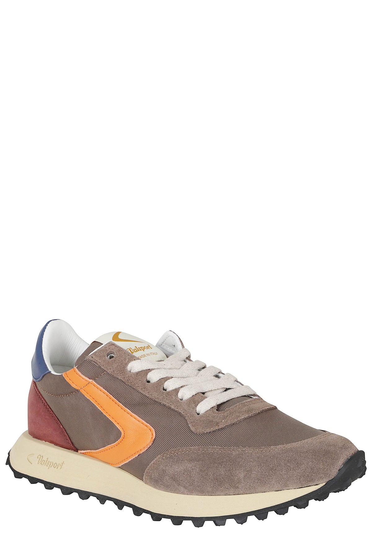 Taupe Vintage Nylon Suede Low-Top Sneakers